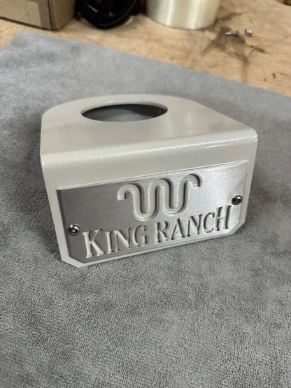 Coil Spring Show Plate For 2005-2026 Ford F-250/F350- "king ranch” (RAW STEEL)