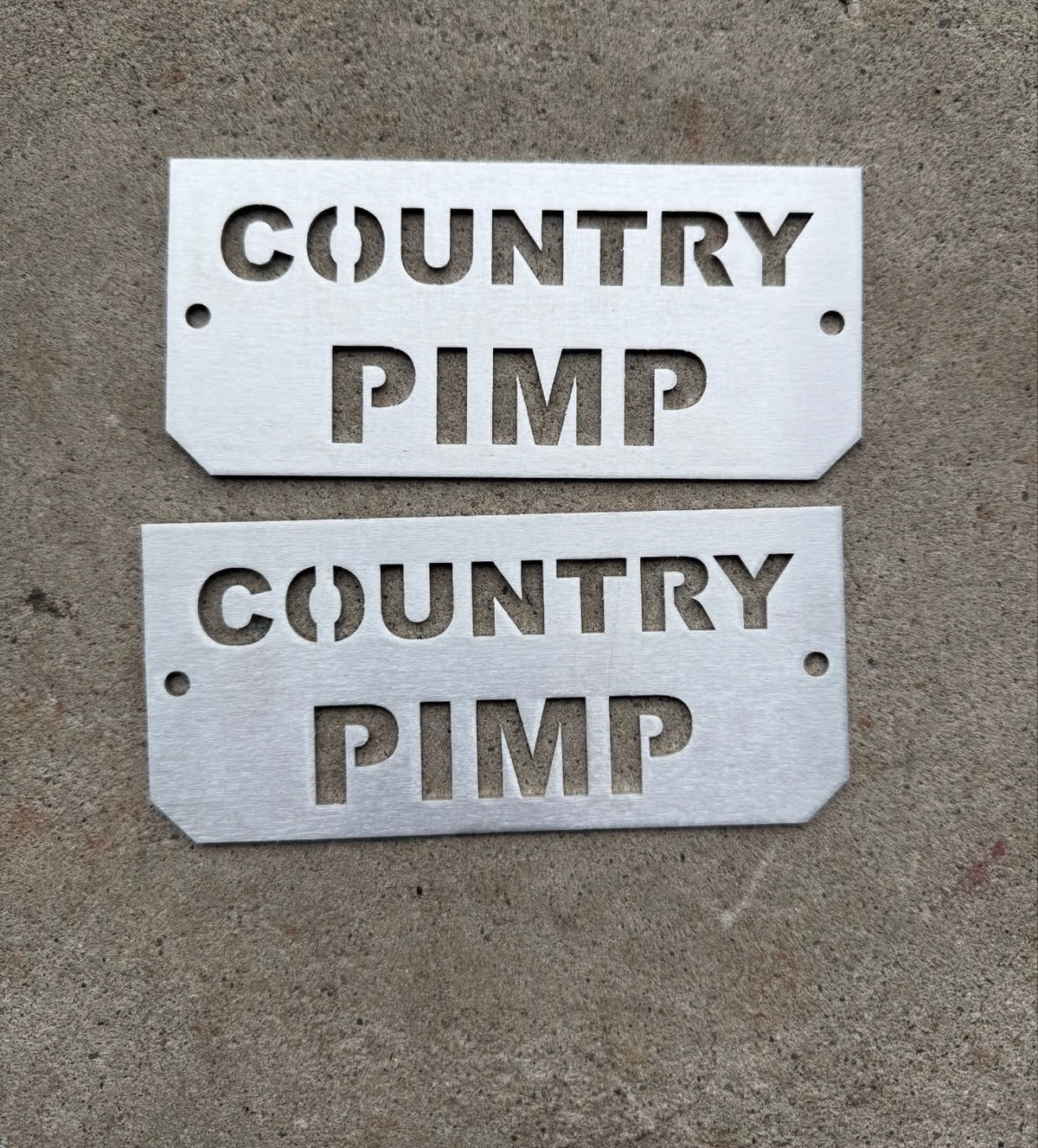 Coil Spring Show Plate For 2005-2026 Ford F-250/F350- "Custom Text ” (RAW STEEL)