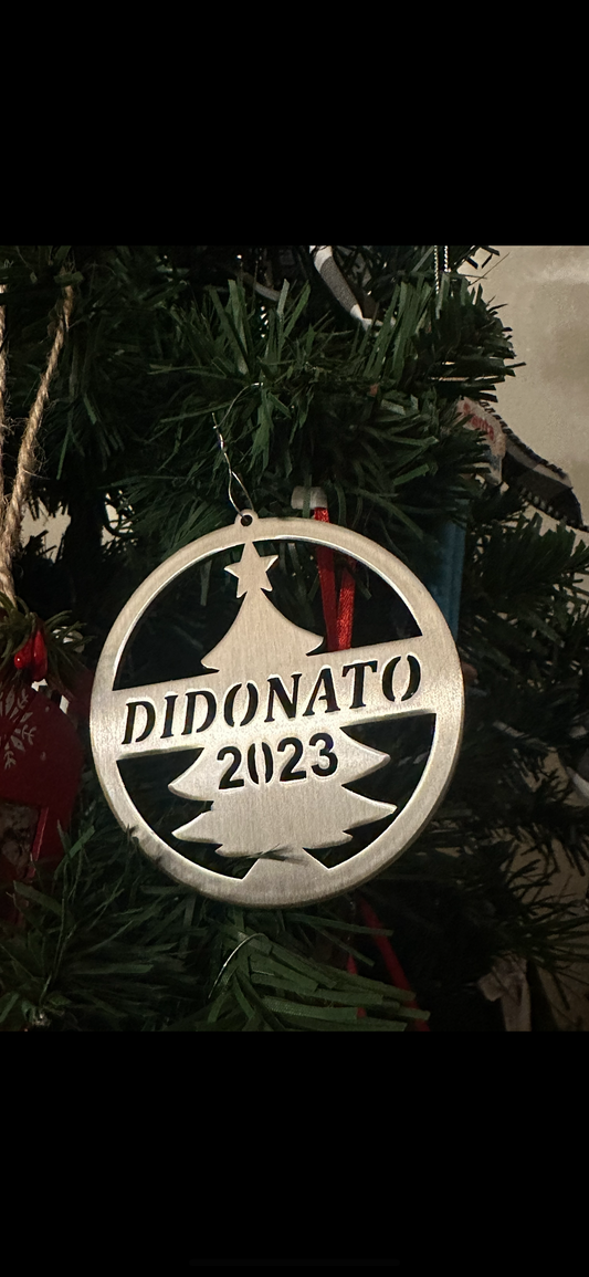 Custom family Christmas ornament