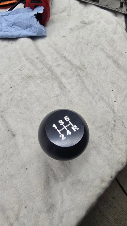 Cummins Ball Aluminum Shift Knob (Raw/Black)