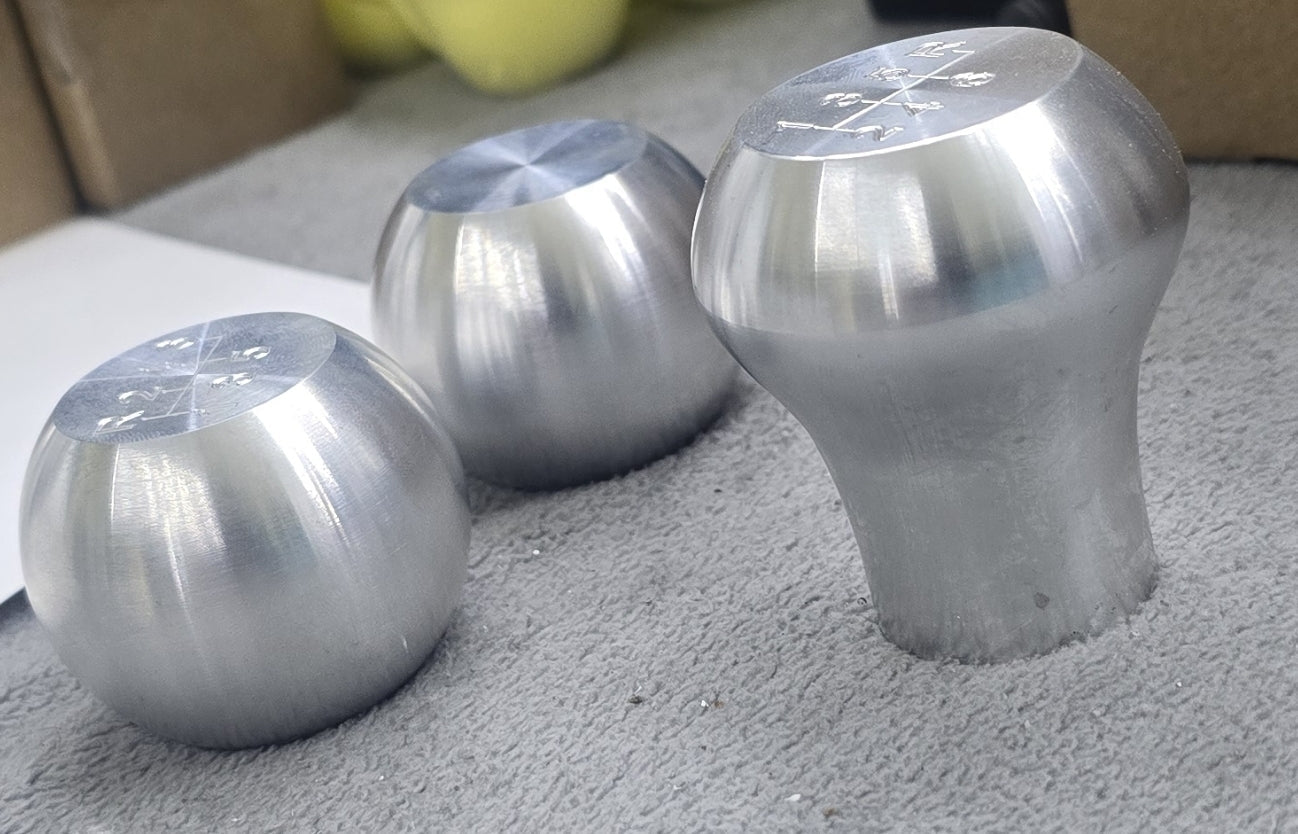ZF5/6 Extended Aluminum Shift Knob (Raw/Black)