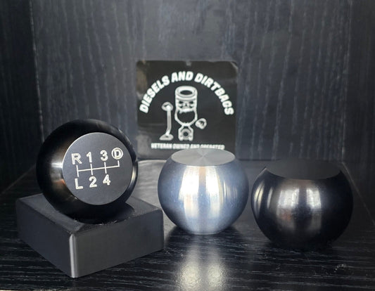 ZF5/6 Ball Aluminum Shift Knob (Raw/Black)