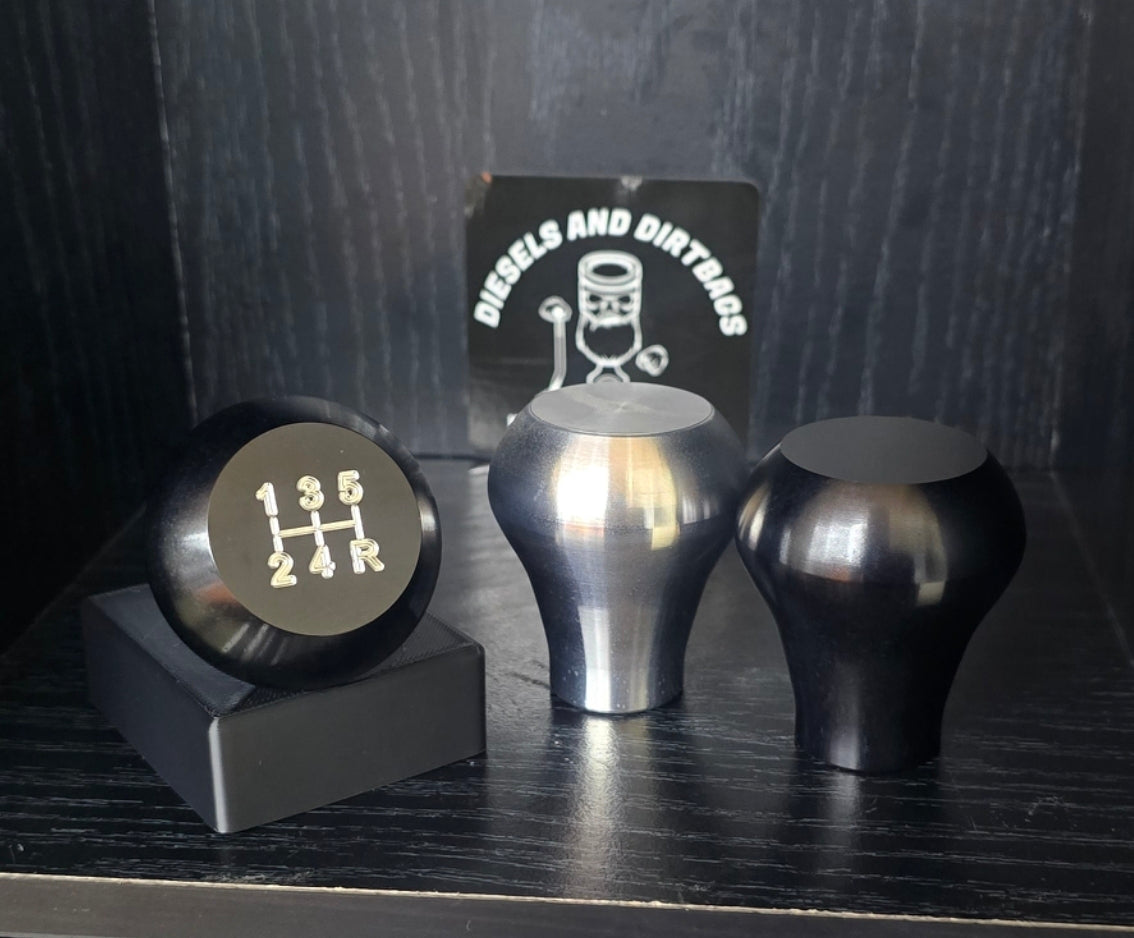 Cummins Extended Aluminum Shift Knob (Raw/Black)